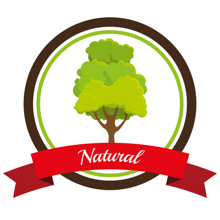 Ecology label graphic design, vector illustration eps10のイラスト素材