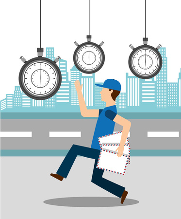 post mail service design, vector illustration eps10 graphicのイラスト素材