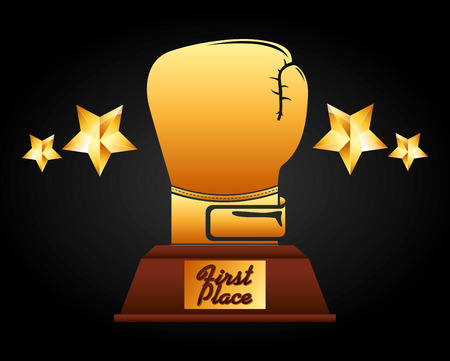 boxing championship design, vector illustration eps10 graphicのイラスト素材