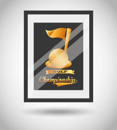 golf championship design, vector illustration eps10 graphicのイラスト素材