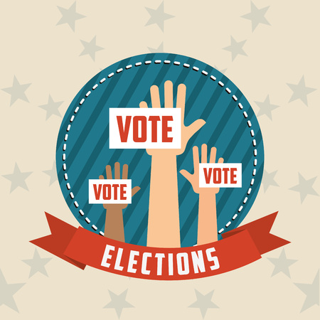 elections day design, vector illustration eps10 graphicのイラスト素材