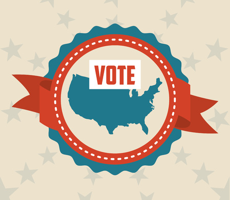 elections day design, vector illustration eps10 graphicのイラスト素材