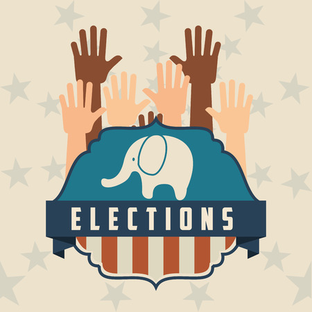 elections day design, vector illustration eps10 graphicのイラスト素材