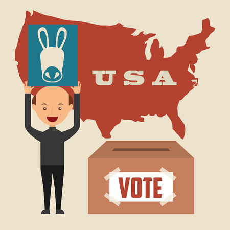 elections day design, vector illustration eps10 graphicのイラスト素材