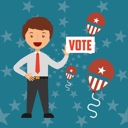 elections day design, vector illustration eps10 graphicのイラスト素材