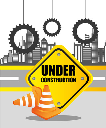 under construction design, vector illustration eps10 graphicのイラスト素材