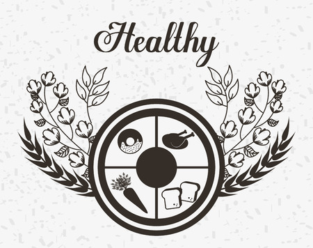 healthy food design, vector illustration eps10 graphicのイラスト素材