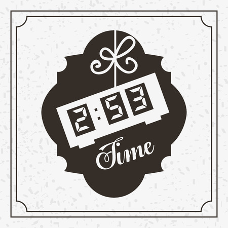 time icon design, vector illustration eps10 graphicのイラスト素材