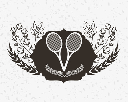 tennis sport design, vector illustration eps10 graphicのイラスト素材