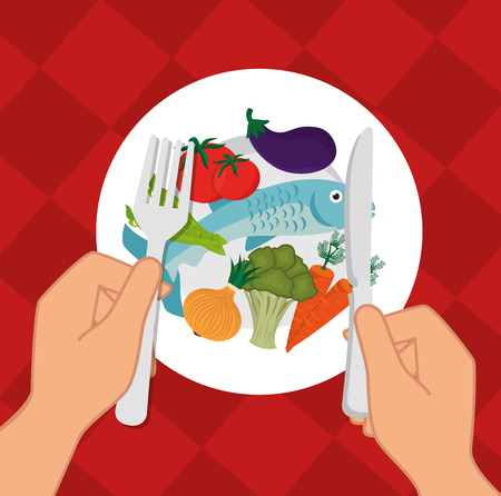 Food and nutrition graphic design, vector illustration eps10のイラスト素材