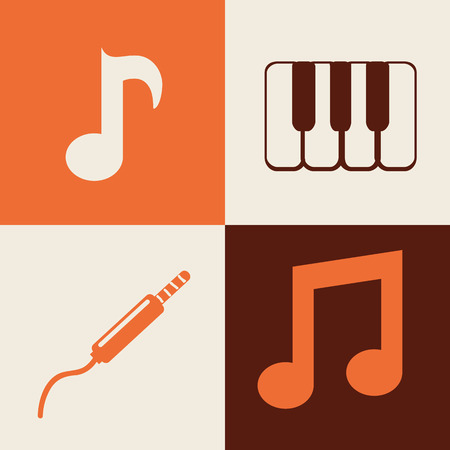 music concept design, vector illustration eps10 graphic のイラスト素材