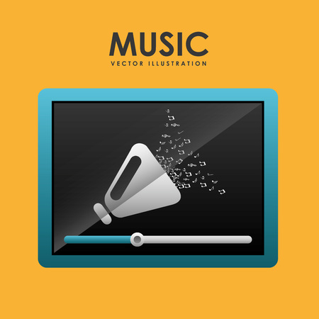 music concept design, vector illustration eps10 graphic のイラスト素材