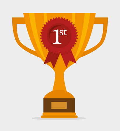 First place cup graphic design, vector illustration eps10のイラスト素材