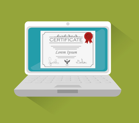 eLearning and technology education graphic design, vector illustration eps10のイラスト素材