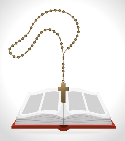 Holy bible book graphic design, vector illustration eps10のイラスト素材