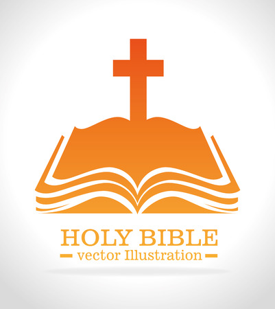 Holy bible book graphic design, vector illustration eps10のイラスト素材