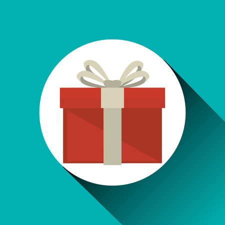 Gift box icon graphic design, vector illustrationのイラスト素材