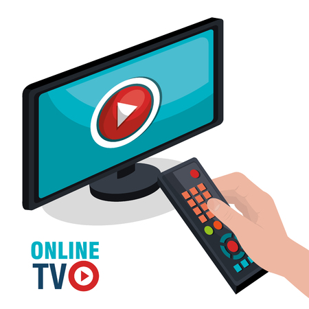 TV live stream graphic design, vector illustrationのイラスト素材