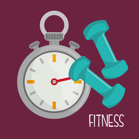 Gym and fitness lifestyle graphic design, vector illustrationのイラスト素材