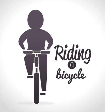 bicycle lifestyle design, vector illustration eps10 graphicのイラスト素材