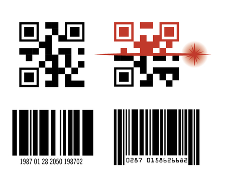 code bar design, vector illustration eps10 graphicのイラスト素材