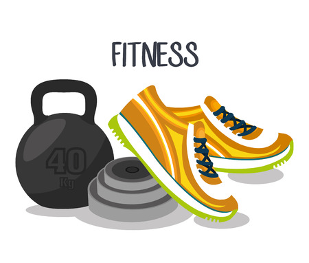 sports fitness design, vector illustration eps10 graphicのイラスト素材