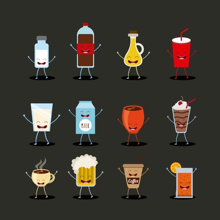 food character design, vector illustration eps10 graphicのイラスト素材