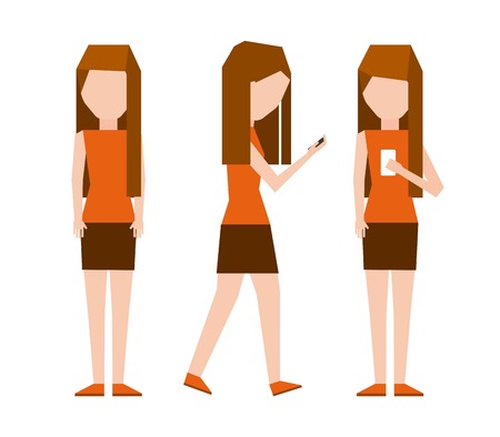 smartphone addiction design, vector illustration eps10 graphicのイラスト素材