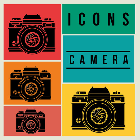 camera icons design, vector illustration eps10 graphicのイラスト素材