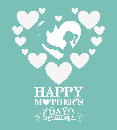 happy mothers day design, vector illustration eps10 graphicのイラスト素材
