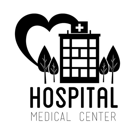 hospital medical center design, vector illustration eps10 graphicのイラスト素材