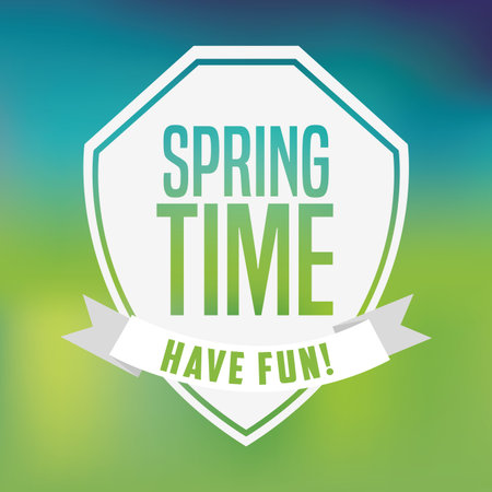 hello spring design, vector illustration eps10 graphicのイラスト素材