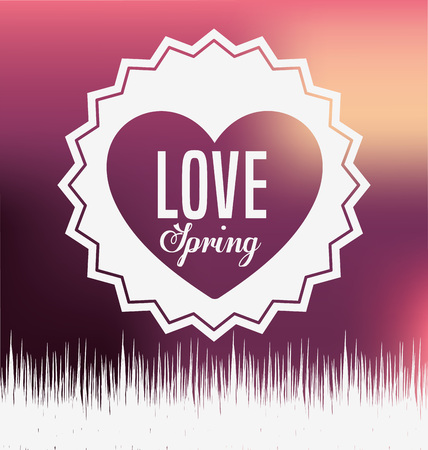 hello spring design, vector illustration eps10 graphicのイラスト素材