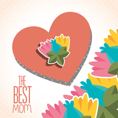 happy mothers day design, vector illustration eps10 graphicのイラスト素材