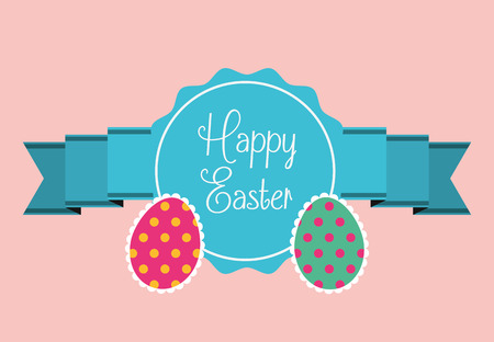 happy easter design, vector illustration eps10 graphicのイラスト素材