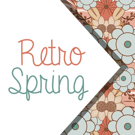 hello spring design, vector illustration eps10 graphicのイラスト素材