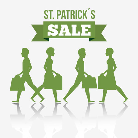 saint patricks sale design, vector illustration eps10 graphicのイラスト素材