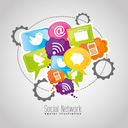 social network design, vector illustration eps10 graphicのイラスト素材