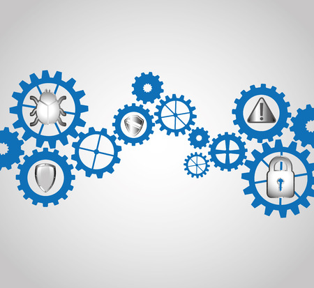 gears concept design, vector illustration eps10 graphicのイラスト素材