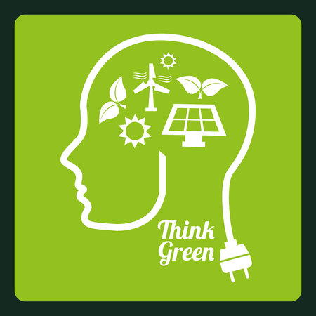 think green design, vector illustration eps10 graphicのイラスト素材