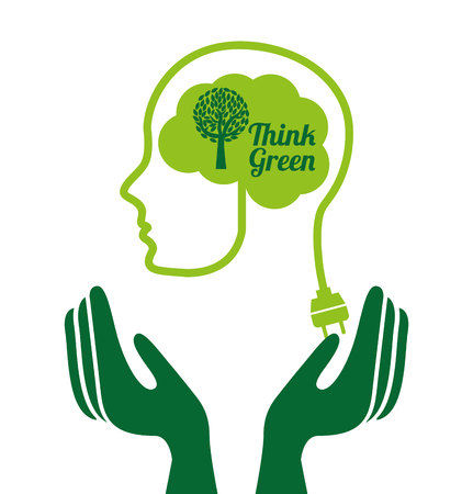 think green design, vector illustration eps10 graphicのイラスト素材