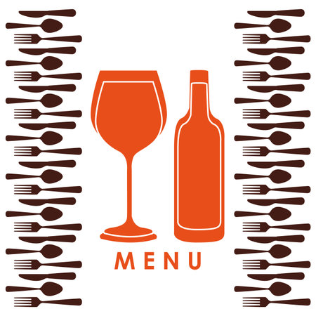 menu restaurant design, vector illustration eps10 graphicのイラスト素材