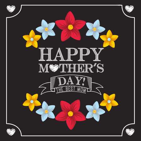 happy mothers day design, vector illustration eps10 graphicのイラスト素材