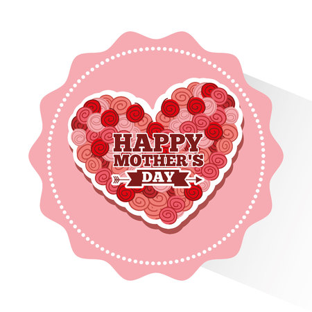 happy mothers day design, vector illustration eps10 graphicのイラスト素材
