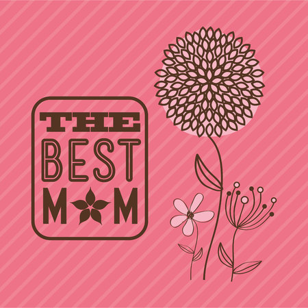happy mothers day design, vector illustration eps10 graphicのイラスト素材