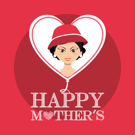 happy mothers day design, vector illustration eps10 graphicのイラスト素材