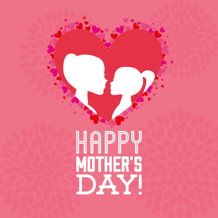 happy mothers day design, vector illustration eps10 graphicのイラスト素材