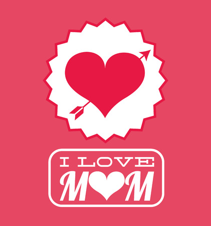 Ilustración de happy mothers day design, vector illustration eps10 graphic - Imagen libre de derechos