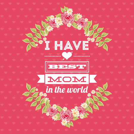 happy mothers day design, vector illustration eps10 graphicのイラスト素材