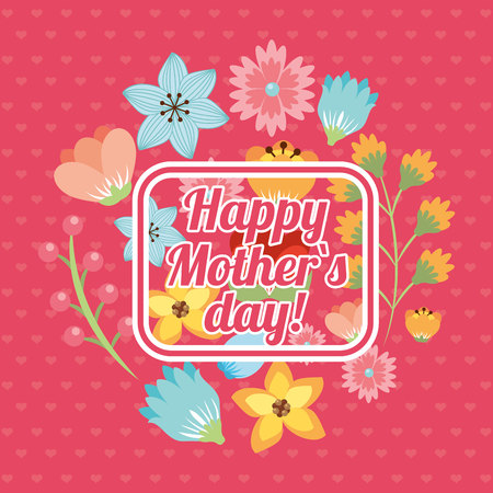 happy mothers day design, vector illustration eps10 graphicのイラスト素材